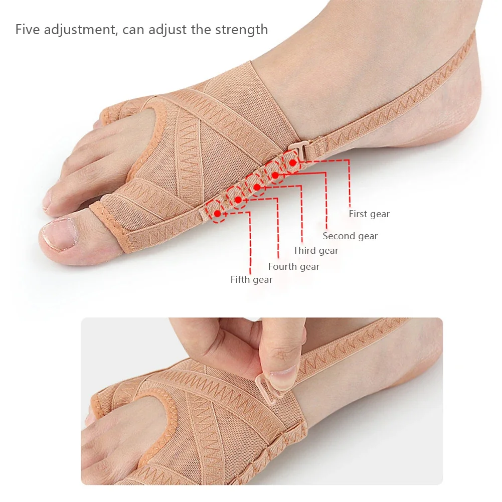 Adjustable Hallux Valgus Bunion Corrector Orthotics Big Toe Separator Thumb Correction Foot Straightener Sock Care Tools toe separators toe corrector