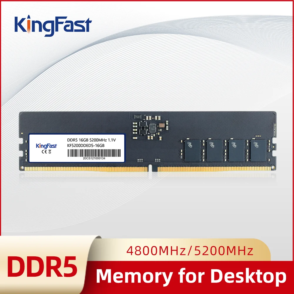 Kingfast ddr5 memoria ram 4800mhz 5200mhz 16gb 32gb udimm speicher für desktop-pc