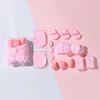 14pcs Makeup Egg Makeup Egg Finger Powder Puff Hair Strap Face Mask Wrist Strap Easy to Carry Suitable for Various Scenarios 5