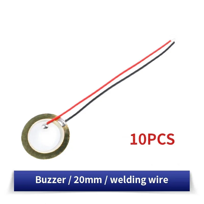 Piezoelectric Ceramic Wafer Sounder Element with Wire