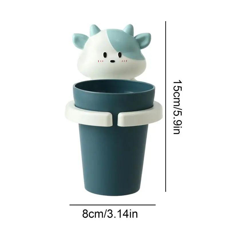 Kids Toothbrush Holder Wall Mount Cute Cartoon Toothbrush Cup With Holder toothbrush holder Lovely Child Mouthwash Cup Storage Rack Gift For Kids