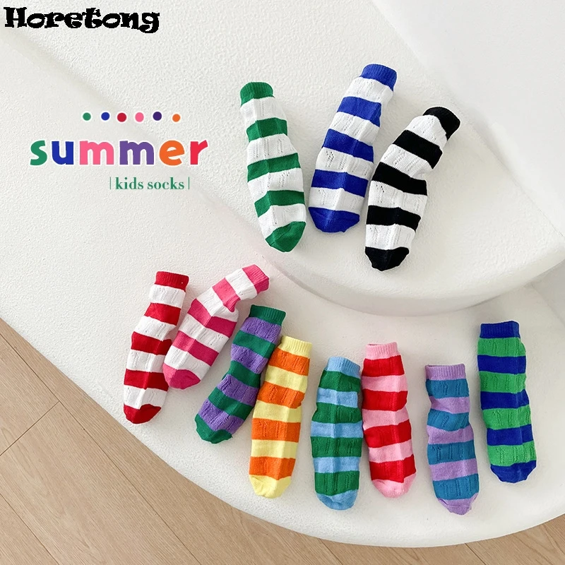 Kids Rainbow Stripe Socks 6