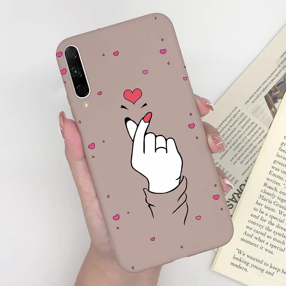 Fashionable Matte Silicone Phone Case - Cute Girl with Flower & Butterfly Design - 6.59