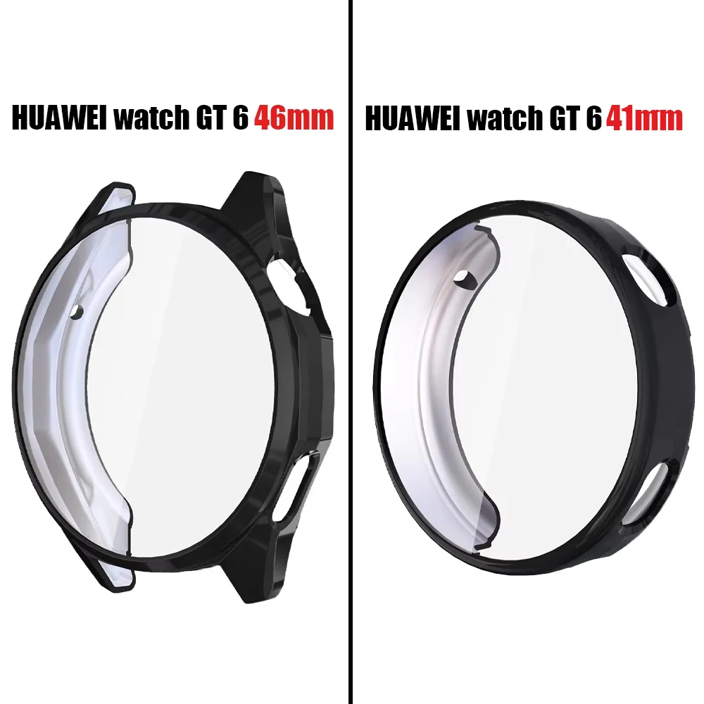 Protective Soft TPU Bumper Shell with Screen Protector for Smartwatch - Anti-Fall Case Cover Accessories