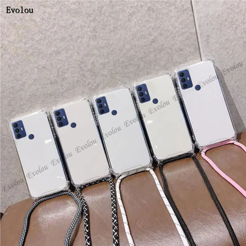 Crossbody Necklace Lanyard Phone Case with Strap Cord and Shoulder Chain - Soft Silicone Shockproof Cover
