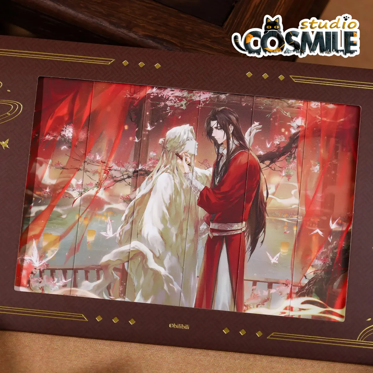 

Официальный Оригинальный призрак King Hua Cheng Xie Lian Die Comics из аниме TGCF Tian Guan Ci Fu, бумажные открытки, билет са окт