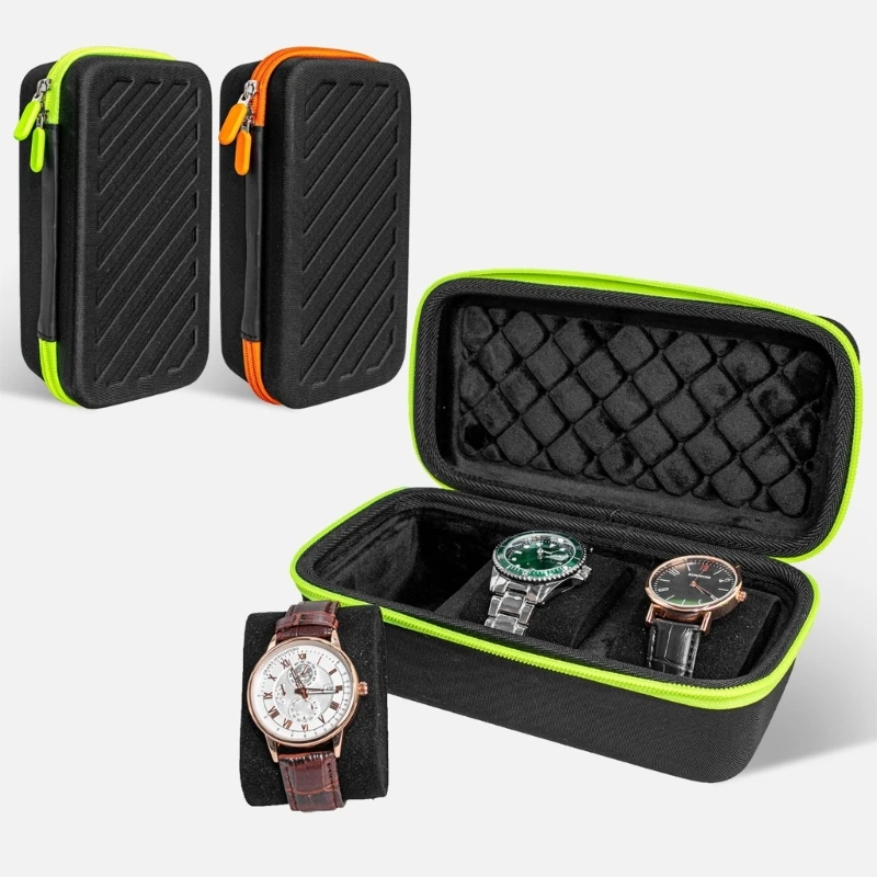3 slots Watch Storage Roll for Jewelry Live Stream Accessories Elegant Watch Case Roll Holder for Home or Store