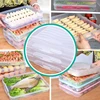 Kitchen Organizer Dumpling Box Food Storage Container Refrigerator Keep Fresh Storage Box Multi-Layer Transparent Dumpling Box 5