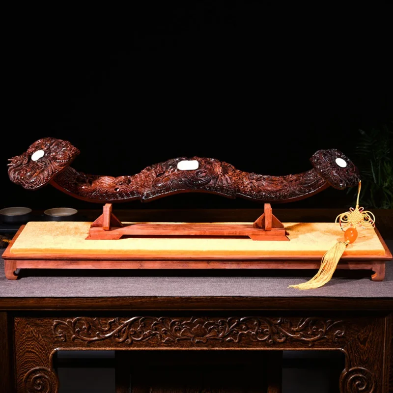

Factory Wholesale Kowloon Ruyi Decoration Living Room Crafts Rosewood Home Furnishing Desk Room Opening Gift
