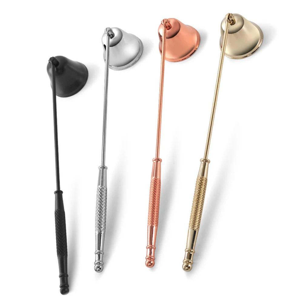 Stainless Steel Smokeless Candle Wick Bell Snuffer Home Hand Put Off Tool Kit Candle Accessories Holders Snuffer Cocina candle damper candle snuffer
