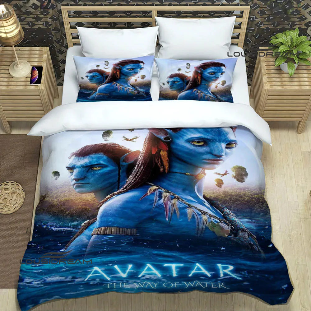 

Movie Avatar: The Way of Water Printed Bedding Sets exquisite bed supplies set duvet cover bed comforter set bedding set luxury