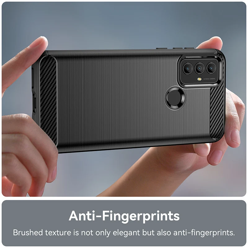 Premium Armor Carbon Fiber Shockproof Silicone Phone Case