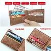 Men Wallets Free Name Engraving Slim Card Holder Male Wallet PU Leather Small Zipper Coin Pocket Man Purse Wallet Fashion 4