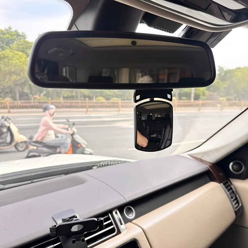 Auto Observing Back Seat Auxiliary Mirror Rotating Baby Car Rearview Baby Monitor Car Safety View Back Seat Mirror Car Interior