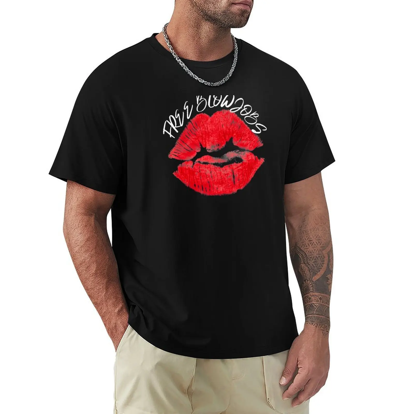 

free blowjobs cheeky funny design T-Shirt boys whites customs Blouse Short sleeve tee T-shirt men