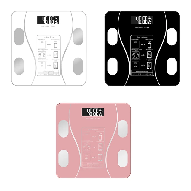 Bluetooth scales floor Body Weight Bathroom Scale Smart Backlit Display Scale  Body Weight Body Fat Water Muscle Mass