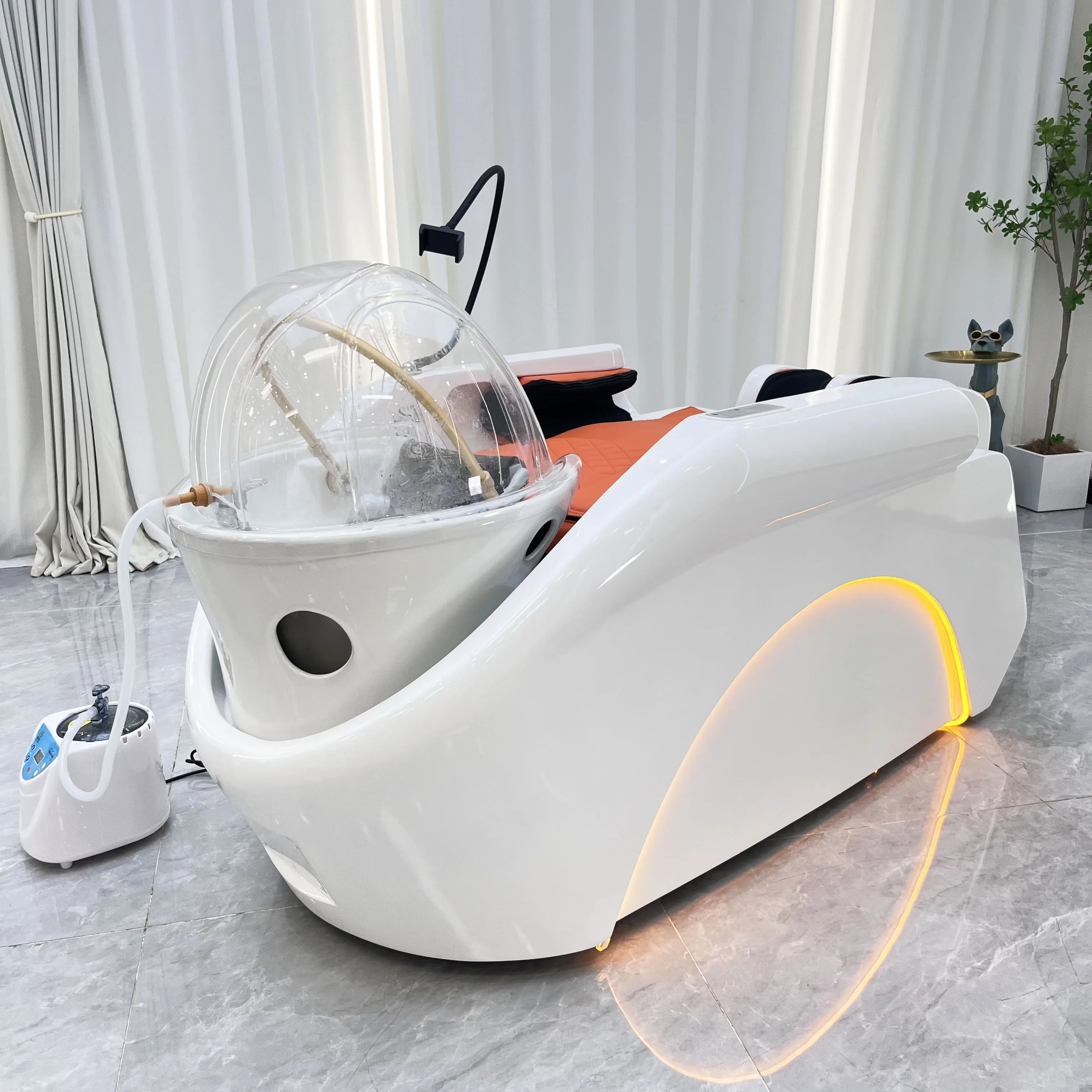 Luxury Salon Shampoo chair Japanese head spa Electric Intelligent spa Massage table head spa Shampoo Bed 4