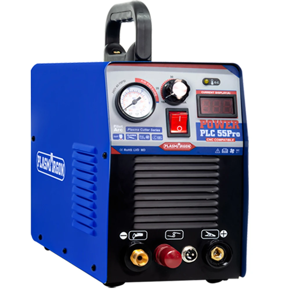 Máquina de Corte de Plasma de Aire Plasmargon con Arco Piloto IGBT y 55A para Cortes Precisos y Eficientes