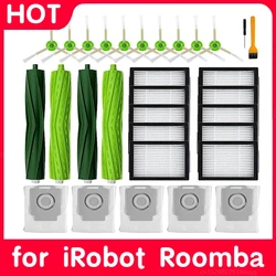 Paper Bag for iRobot Roomba I7 I7+ I3 I3+ I4 J7J7+ I6 I6+ I8 + E5 E6 E7 Robot Vacuum Cleaner Hepa Filter Side Brush Replacement