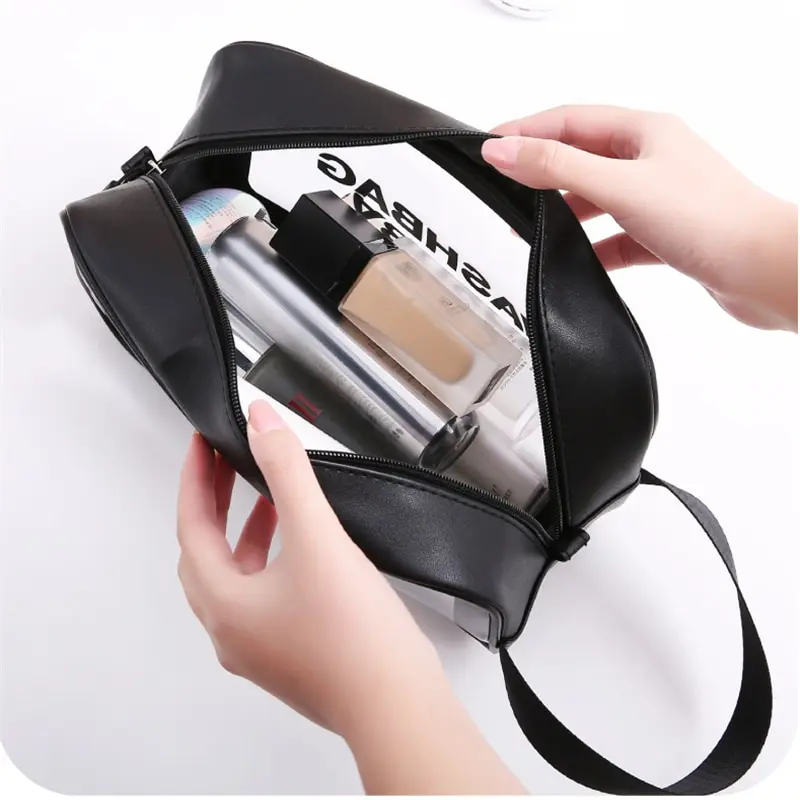 Portable Travel Wash Bag Female Transparent Waterproof Makeup Storage Pouch Large Capacity Cosmetic Organizer Beauty Women Case 3