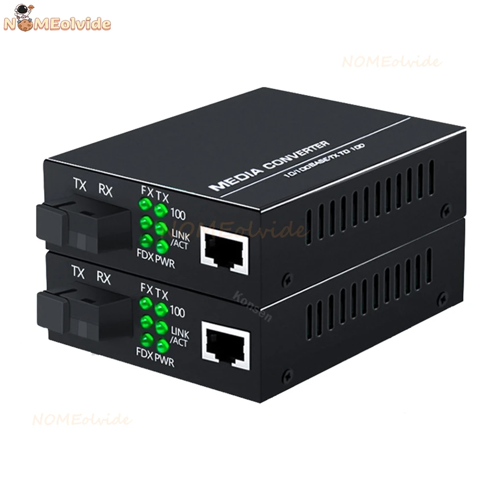 Eccellente Convertitore Multimediale Ottico In Fibra Gigabit 1000/100Mbps Ethernet Rj45 Single Mode Fiber Tx Rx Sc Port Alimentatore Esterno