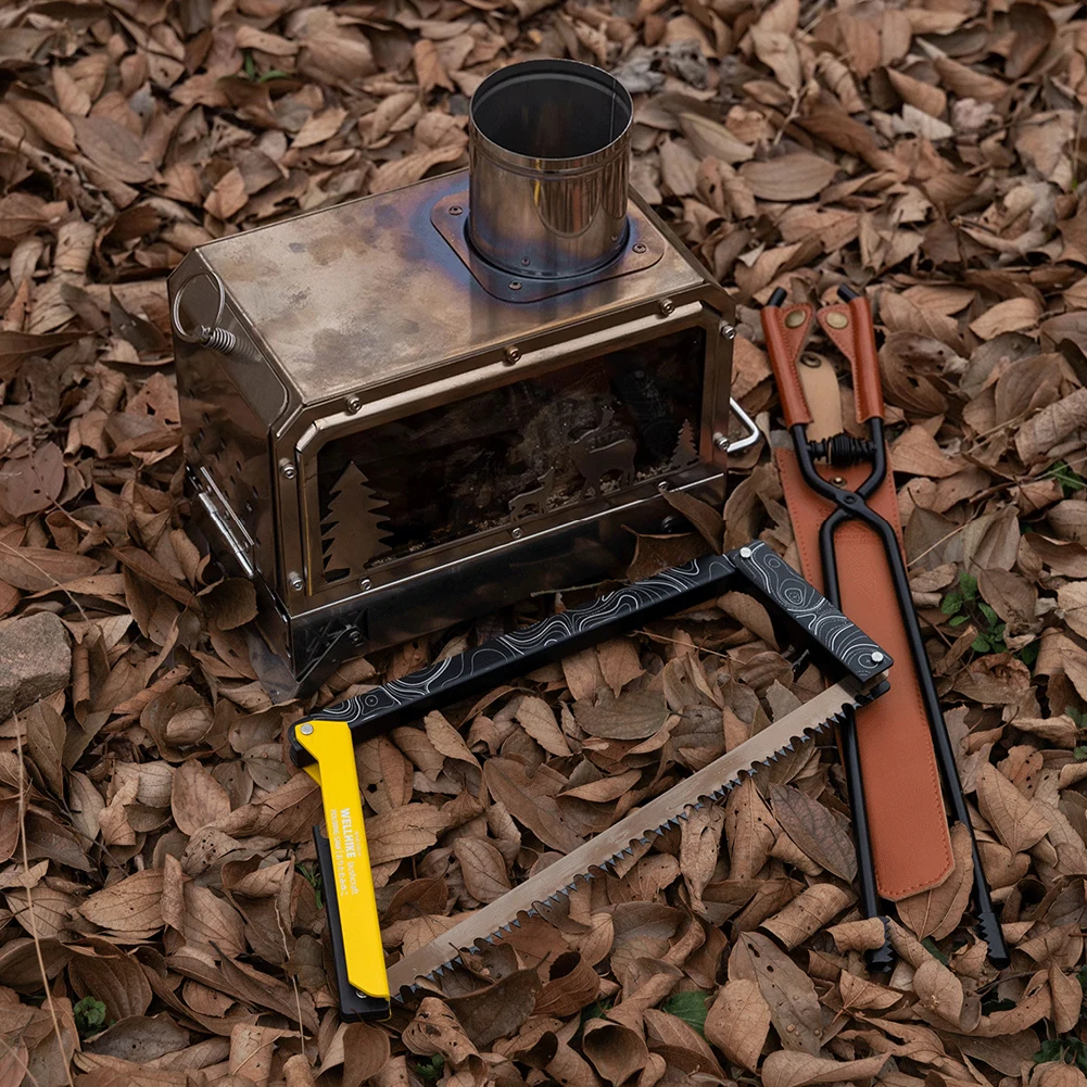 Folding Saw with Storage Bag Cutting Tree Hand Saw Aluminum Alloy Camping Foldable Hand for Wood Branches
