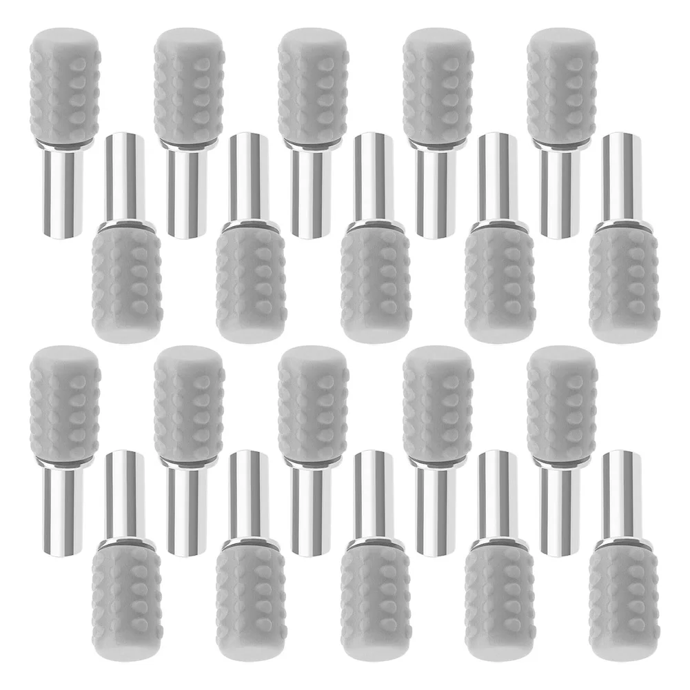 

20pcs Shelf Support Studs Pegs Pins Plugs 6mm PVC Cabinet Bracket Silver Hardware Glass Shelf Holder Cabinet Hardware Brackets