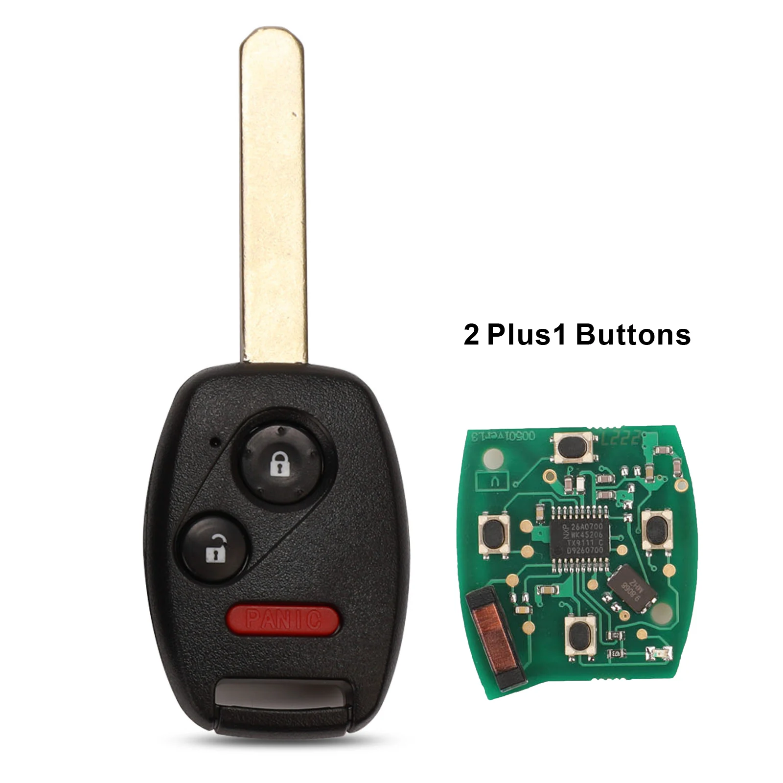 Jingyuqin Remote Key PCF7961 ID46 Alarm S0084A/S0087A/HLIK1T 313.8/433MHz For Honda ACCORD CR-V CITY CIVIC STREAM 2006-2011