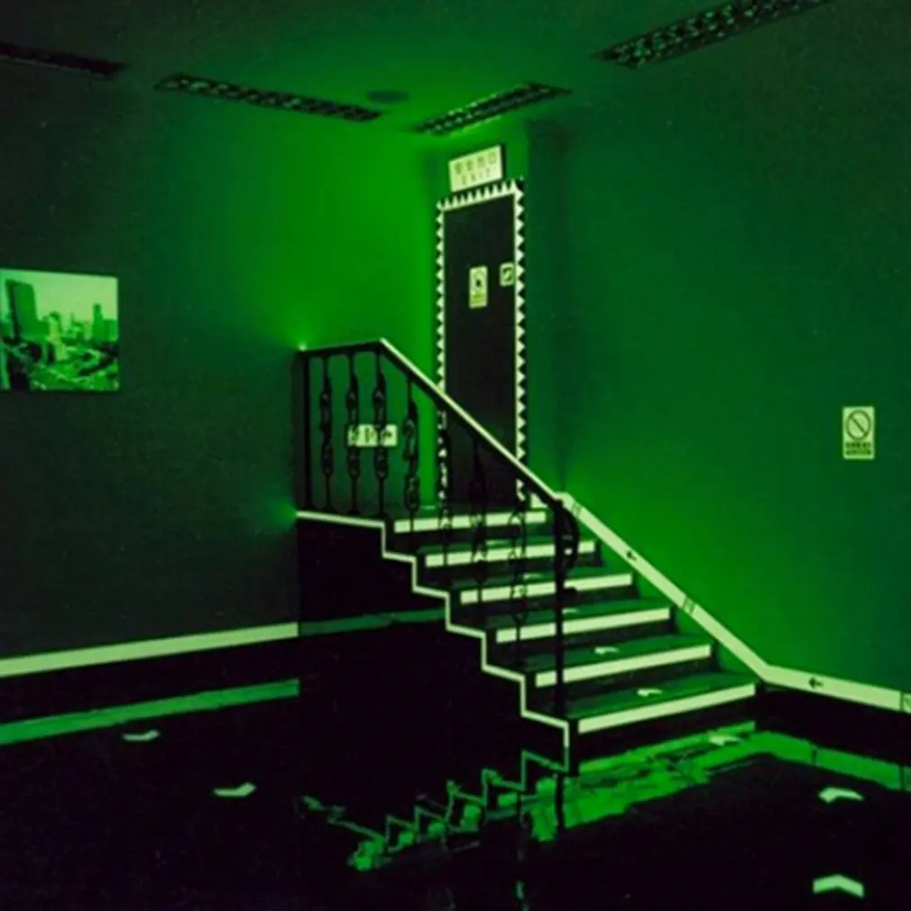 Luminous Tape Warning Stickers Glow In The Dark Self-adhesive 2cm*3m