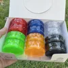 12 mixed colors per box, 58mm plastic 3-layer grinder, 3-layer concave plastic grinder 4