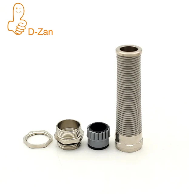 Brass Cable Gland M20 Spiral Waterproof Flexible Anti-bending M12 M16 M25 PG7 PG9 PG11 PG13.5 PG Thread Wire Cord Girps Grommet