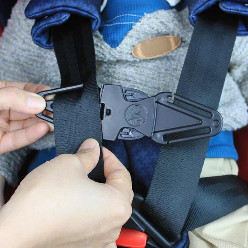 Car Child Safety Seat Belt Shoulder Belt Positioning Buckle Fixer Adjuster Baby Stroller Chest Buckle Lock Accessories