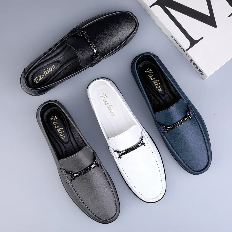Luxury Brand Mens Loafers Fashion Spring Autumn Casual Shoes New Comfy Men Driving Flats Genuine Leather Moccasins Walking Shoes 2