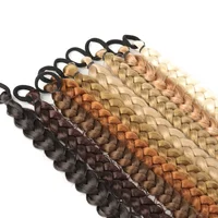 Extensions capillaires synthétiques tressées longues de 24 pouces pour femmes, accessoires capillaires en Fiber de haute température 4