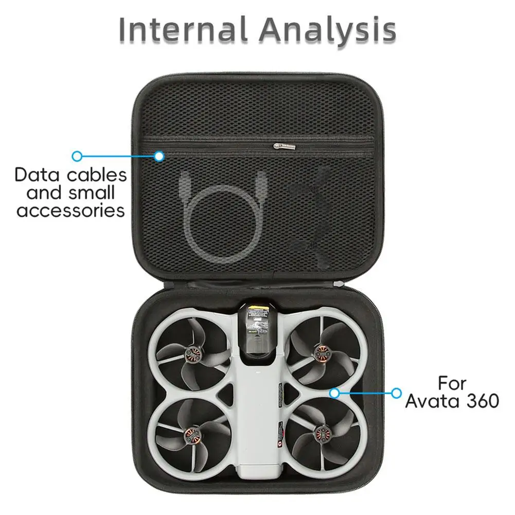 Dji Avata 360 충격 방지 운반 케이스 용 미니 휴대용 보관 가방 전문 드론 액세서리 용 보호 핸드백
