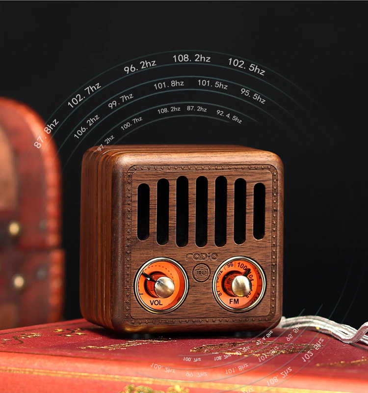 Recarregável Rádio FM, alto-falante sem fio Bluetooth