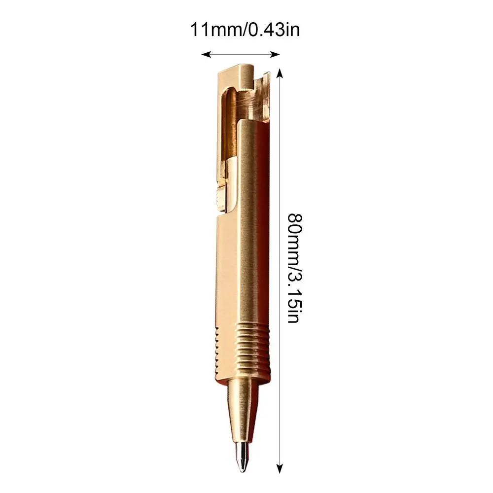 Small Brass Pen Creative Brass Journal Pens Journal Pens Brass Short  Ballpoint Pens For Journaling Brass Writing Tools For Home - AliExpress