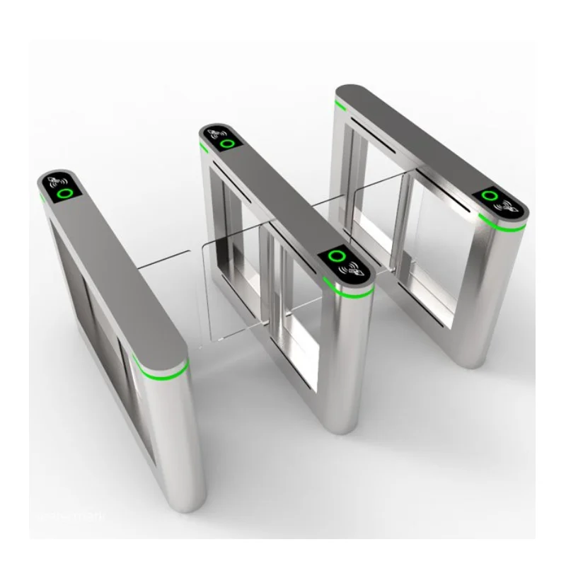 

Bi-directional Security Swing Gate Portable Design Brushless DC Motor Fast Lane Barrier Speed Gate Rfid FlapTurnstile for Office