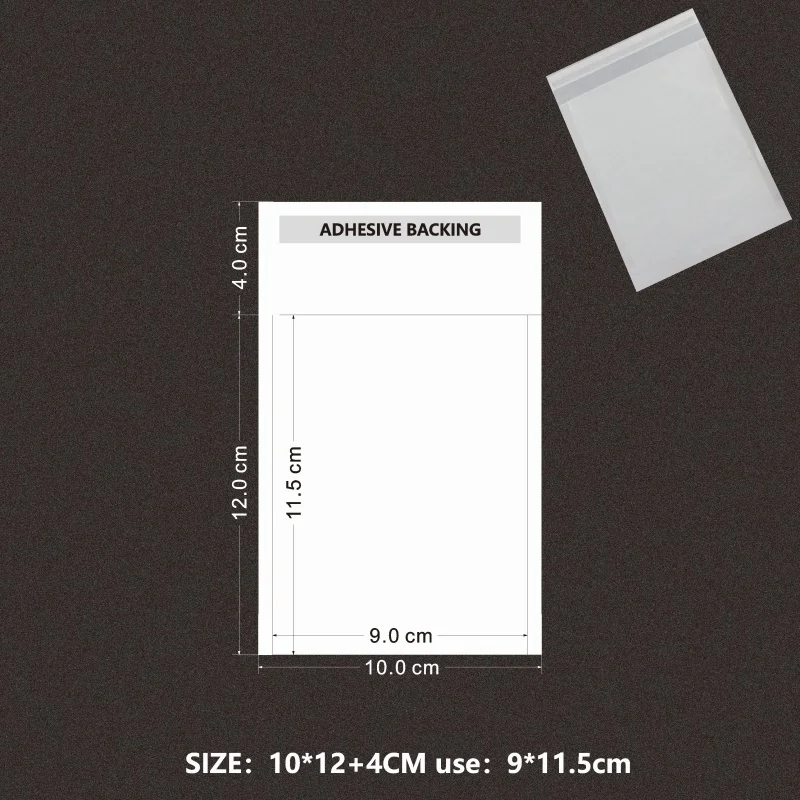 Eco-Friendly Biodegradable Self-Adhesive Semi-Transparent Bags