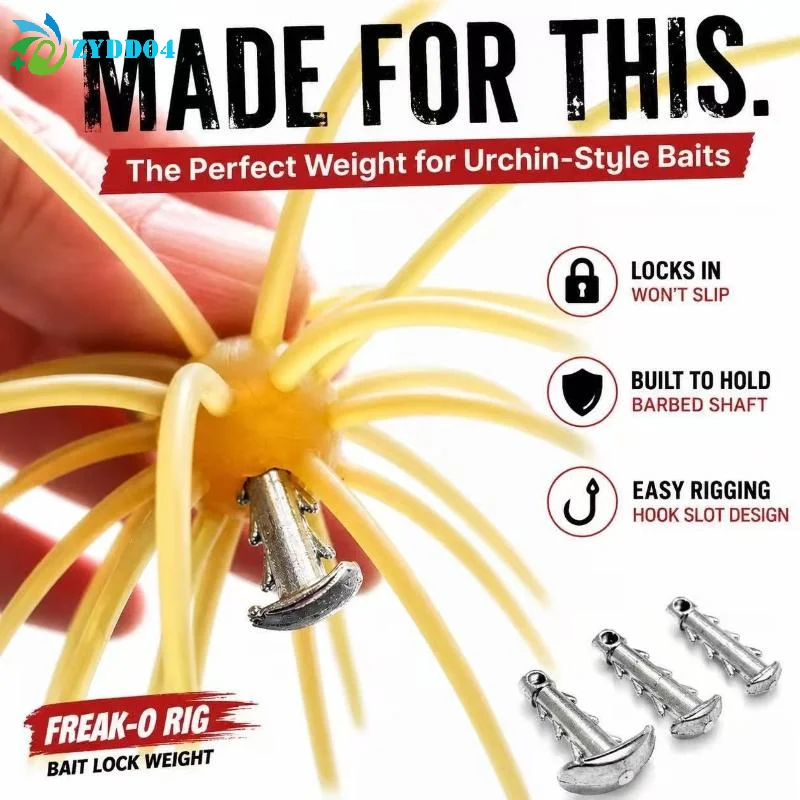 Sea Urchin Anchor Sinker with Anti-Slip Hook for Secure Saltwater Fishing
