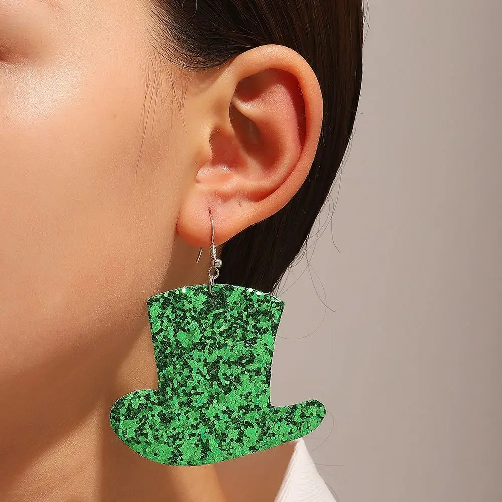 

Heart Patrick's Day Earrings Trendy Drop Earrings Jewelry Green Earrings Studs Leprechauns Cute Shamrocks Dangle Earrings Girls