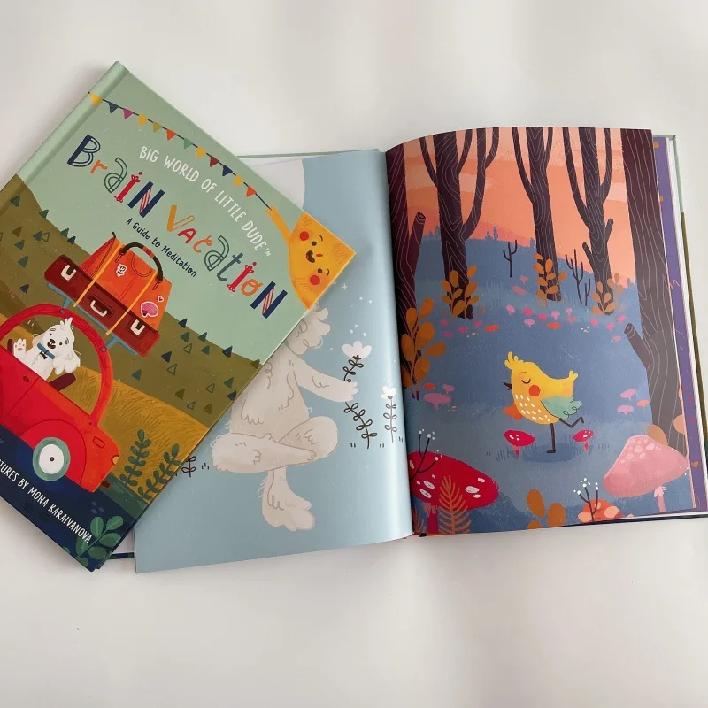 

Custom colorful animal photo hardcover books printing high quality printing