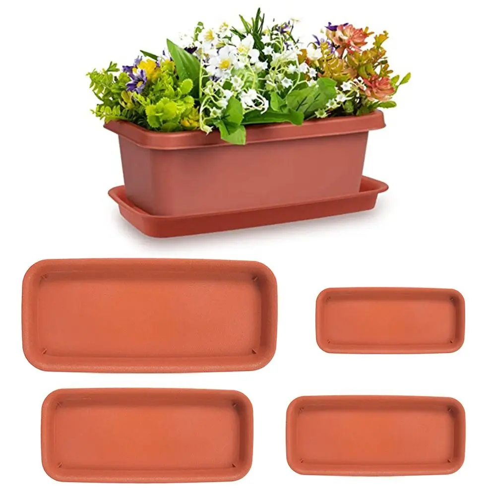 Plant Saucer Plastic Plant Saucer 1Pcs Flower Pot Plant Saucer Drip Trays Plastic Tray Saucers Indoor Outdoor Flower Pot Rectangle Garden Supplies