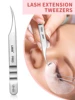 Grafting Eyelash Tweezers Beauty Eyelash ProfessionalWith High Precision Clip Kind Of Universal Eyelash Clip Dolphin Clip Flowe 2