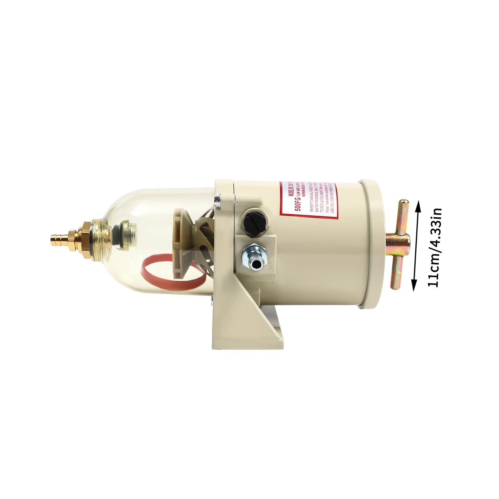 500FG 500FH 227 L/60 gal/H Dieselkraftstofffilter Wasserabscheider Diesel Marine LKW Benzinfilter Öl Wasser mit Schraube – Detail 11