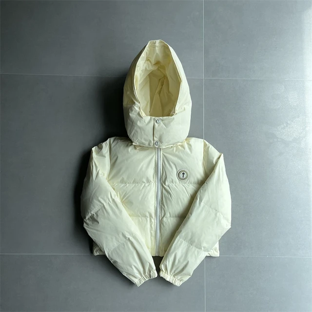 Trapstar London Down Jacket Women Irongate Detachable Hooded Puffer Women  Fashion High Quality Winter Cream Color Jacket - AliExpress