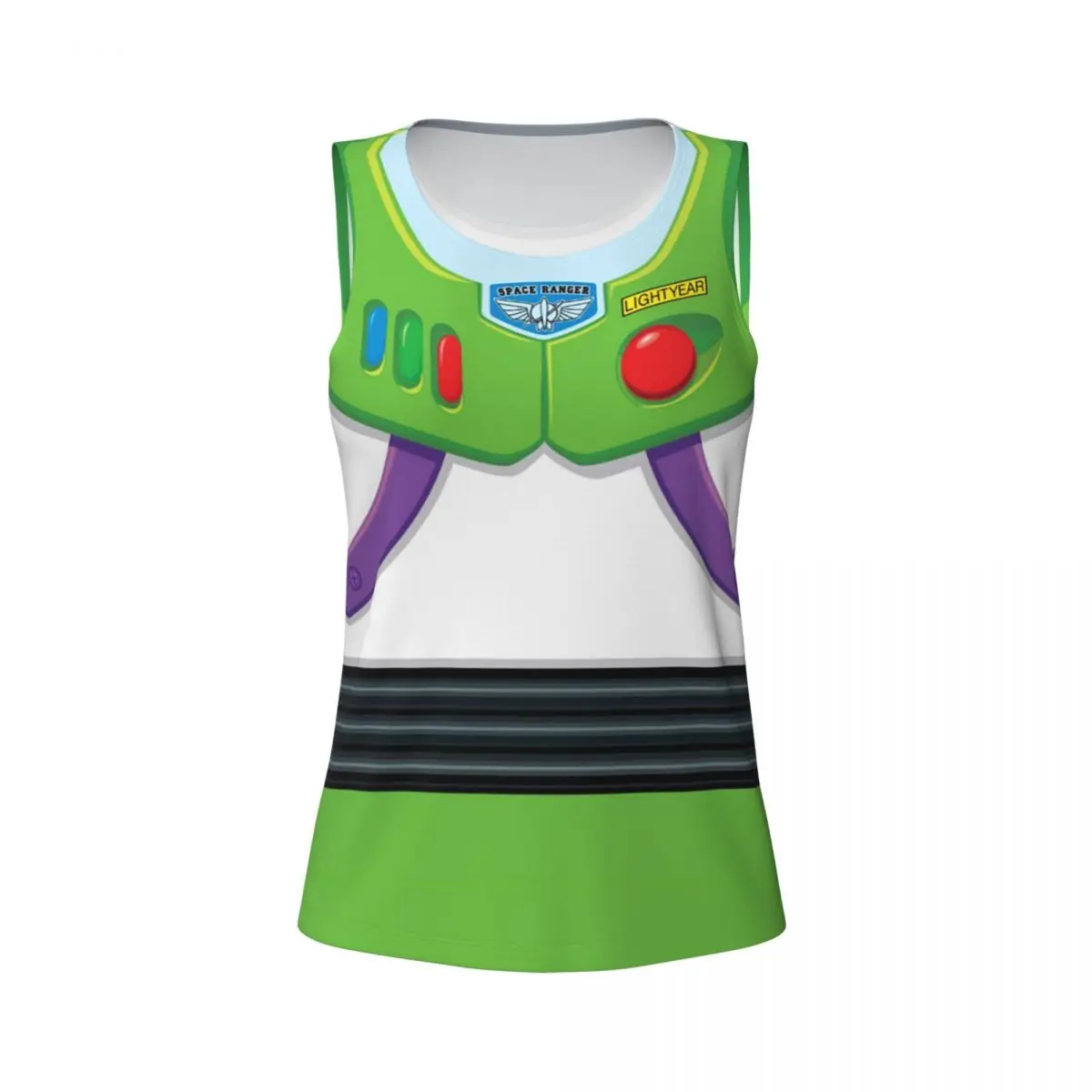 Toy Story Buzz Ranger Workout Tank Tops for Women Quick Dry Sleeveless Yoga Shirt