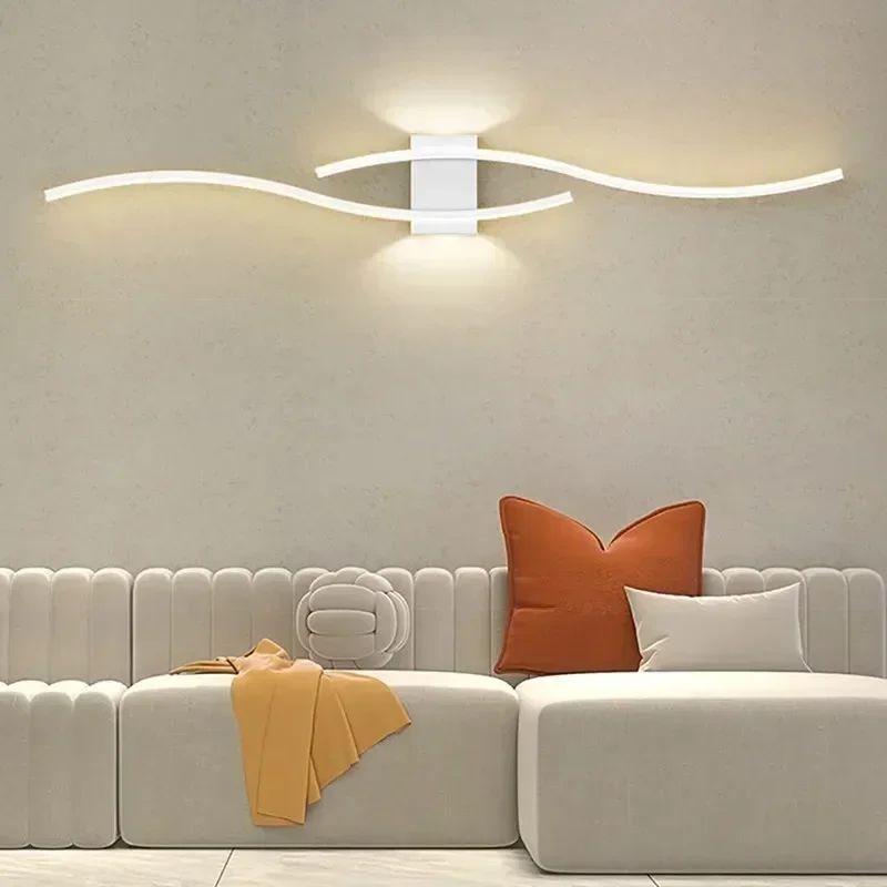 Moder LED Wall Lamp Long Strip led Wall Sconce Living Room TV Background Decor Bedroom Stair Home Indoor Lighting Fixture led wall lamp wall sconces light wall lamp