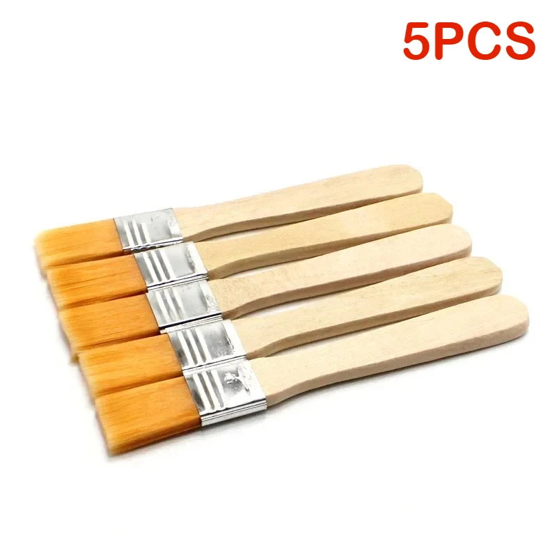 5 Pcs Wooden Brush Computer Motherboard Dust Brush Removal Keyboard Cleaning Paint Cleaning Brushes Household Supplies