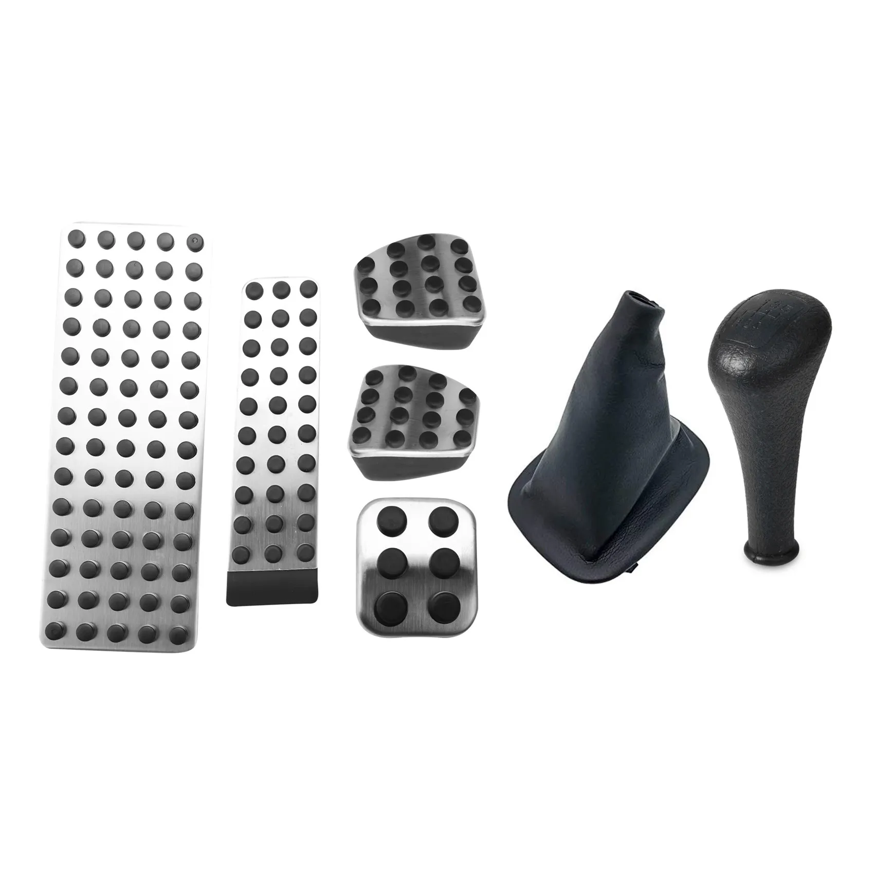 

Car Accessories Brake Clutch Pedal Pad Covers with 5 Speed Gear Shift Knob Gaiter Boot Case Cover